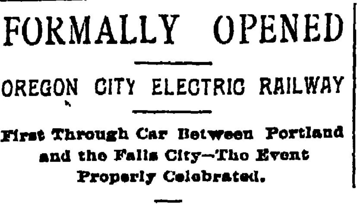 Railway Formally Opened Headline Feb 17, 1893 P