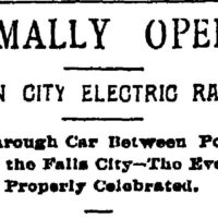 Railway Formally Opened Headline Feb 17, 1893 P