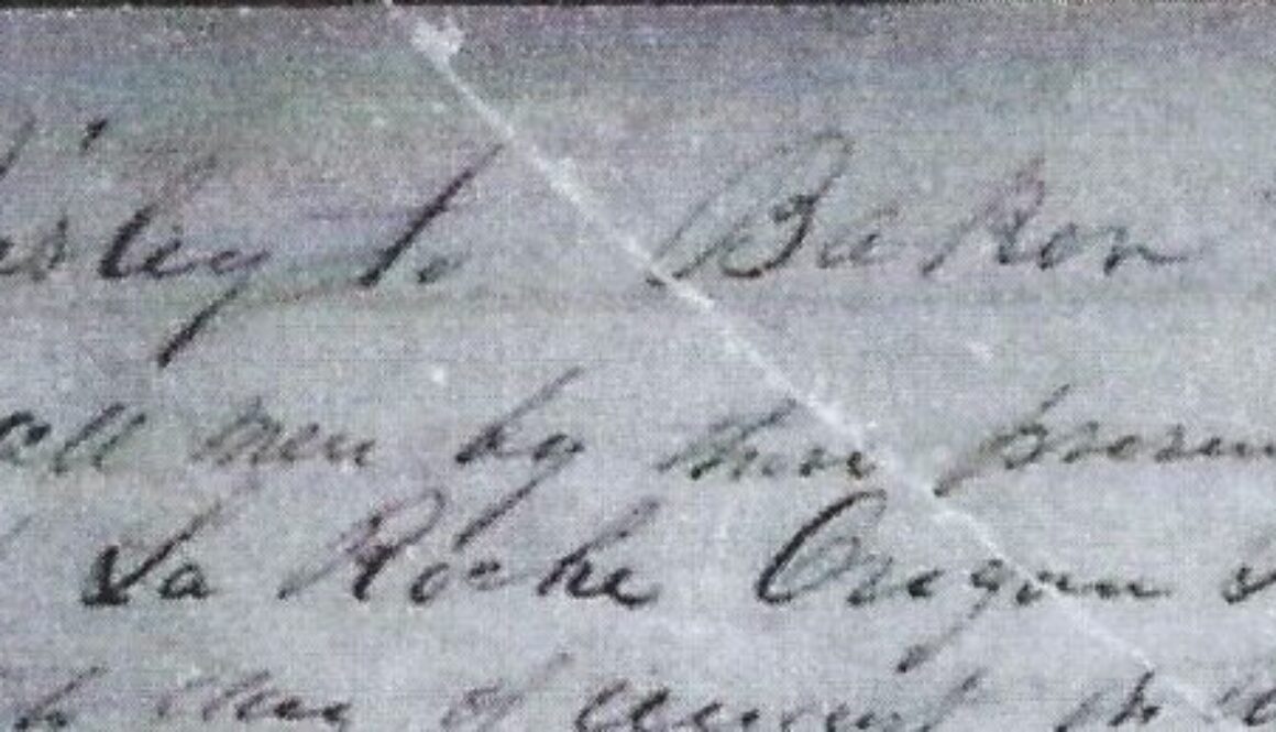 O. Risley of La Roche, OR Territory; Deed to Baker 1850