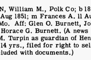 Turpin, William M. DLC No